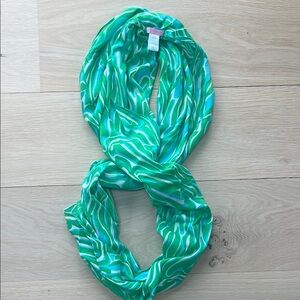 Lilly Pulitzer Green and Blue Infinity Scarf